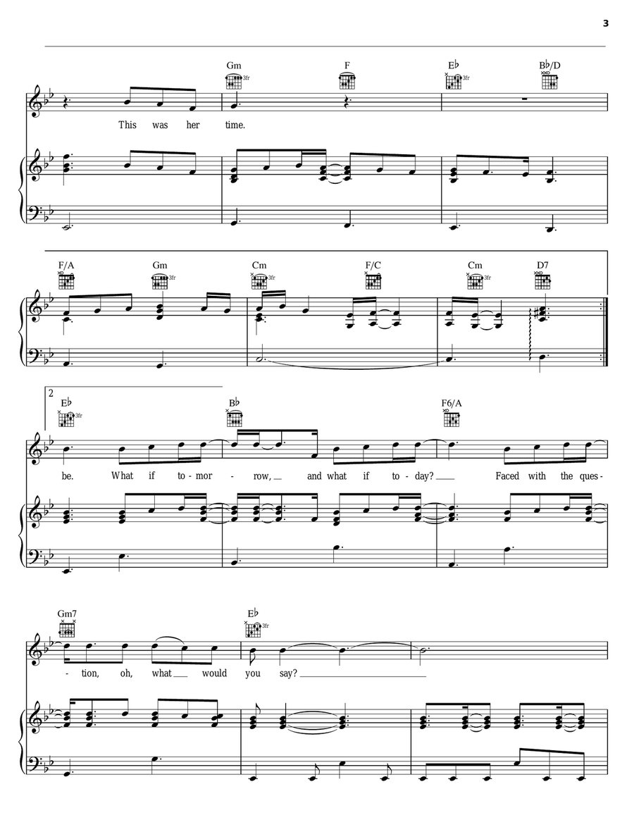 This Is Your Time Piano, Vocal, Guitar scores gallery preview page 3