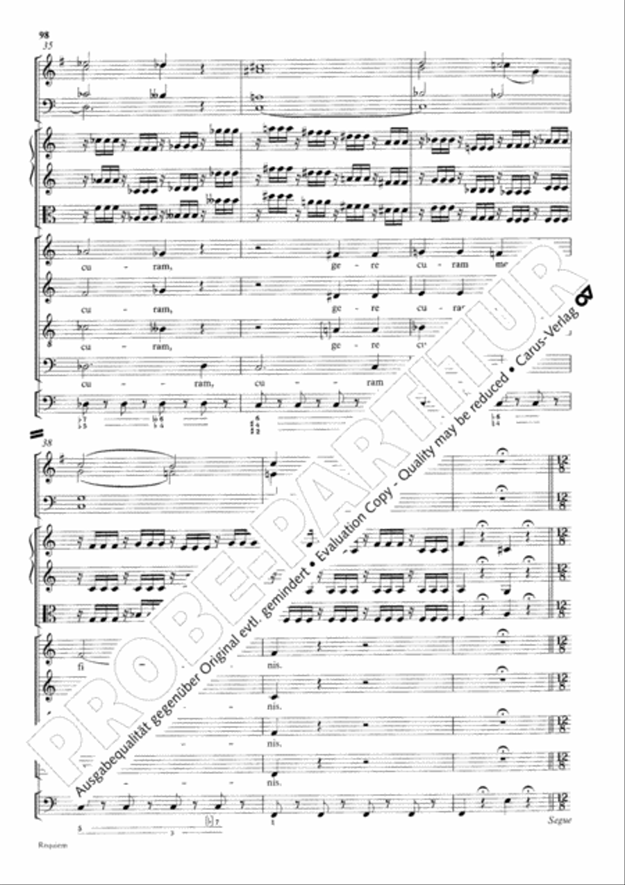 Requiem Requiem 4-Part scores gallery preview page 105