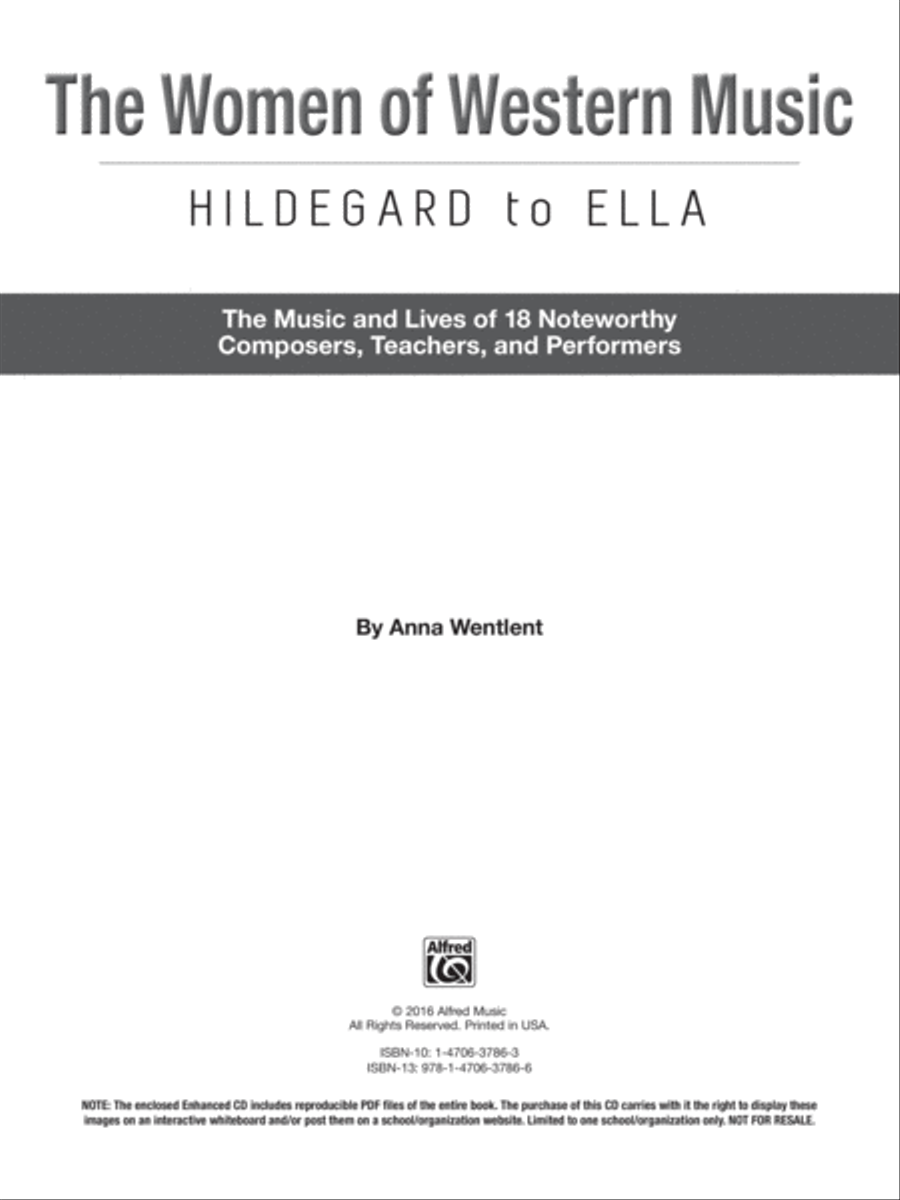 The Women of Western Music -- Hildegard to Ella CD scores gallery preview page 2