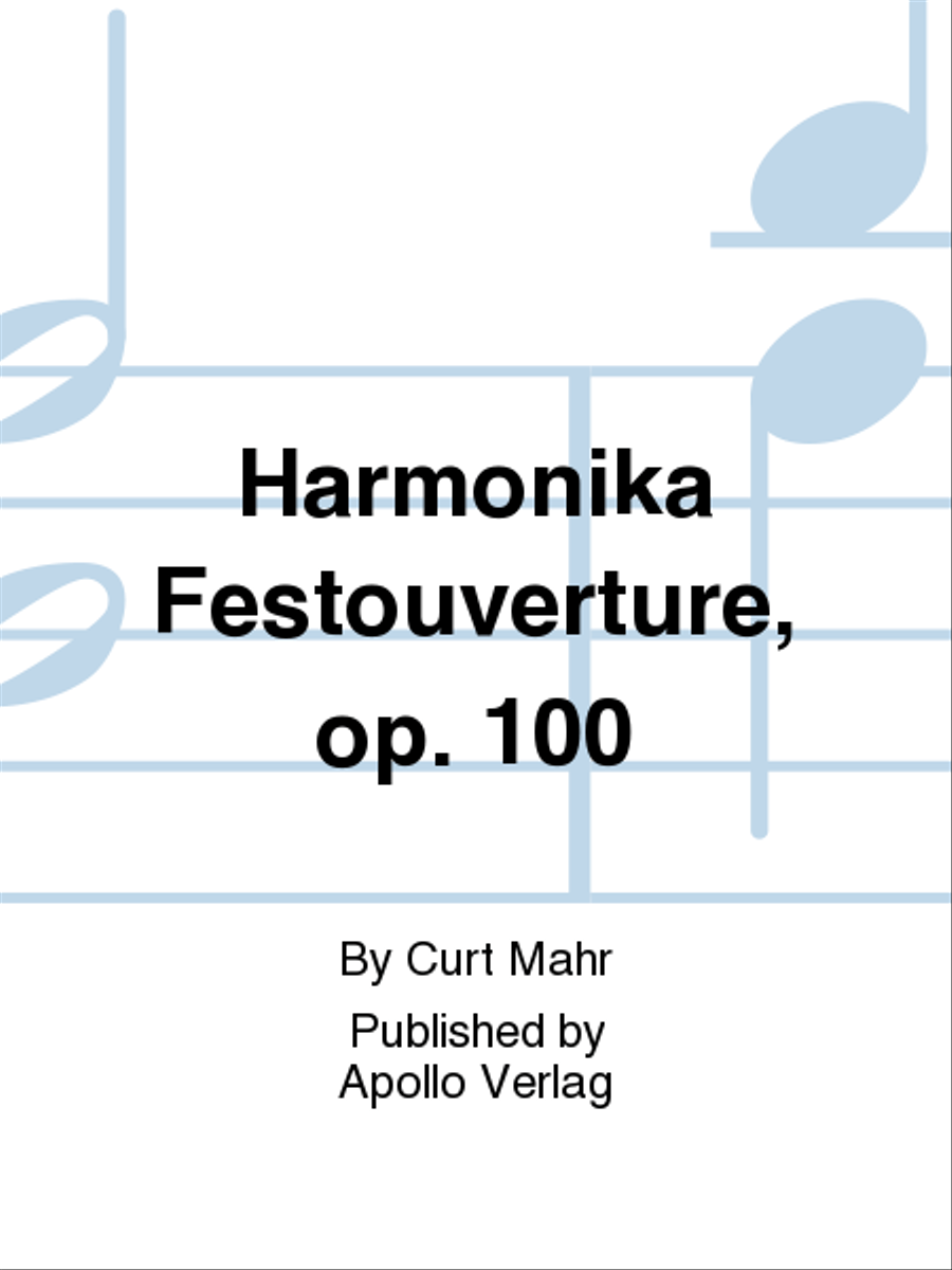 Harmonika Festouvertüre op. 100 Accordion scores gallery preview page 1