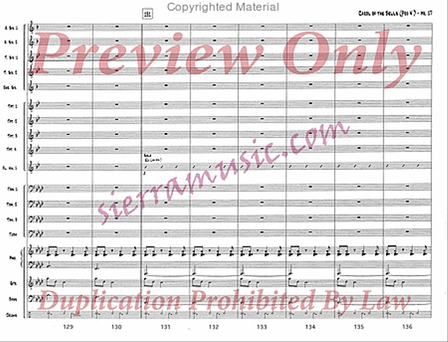 Carol of the Bells (pro) Jazz Ensemble scores gallery preview page 18
