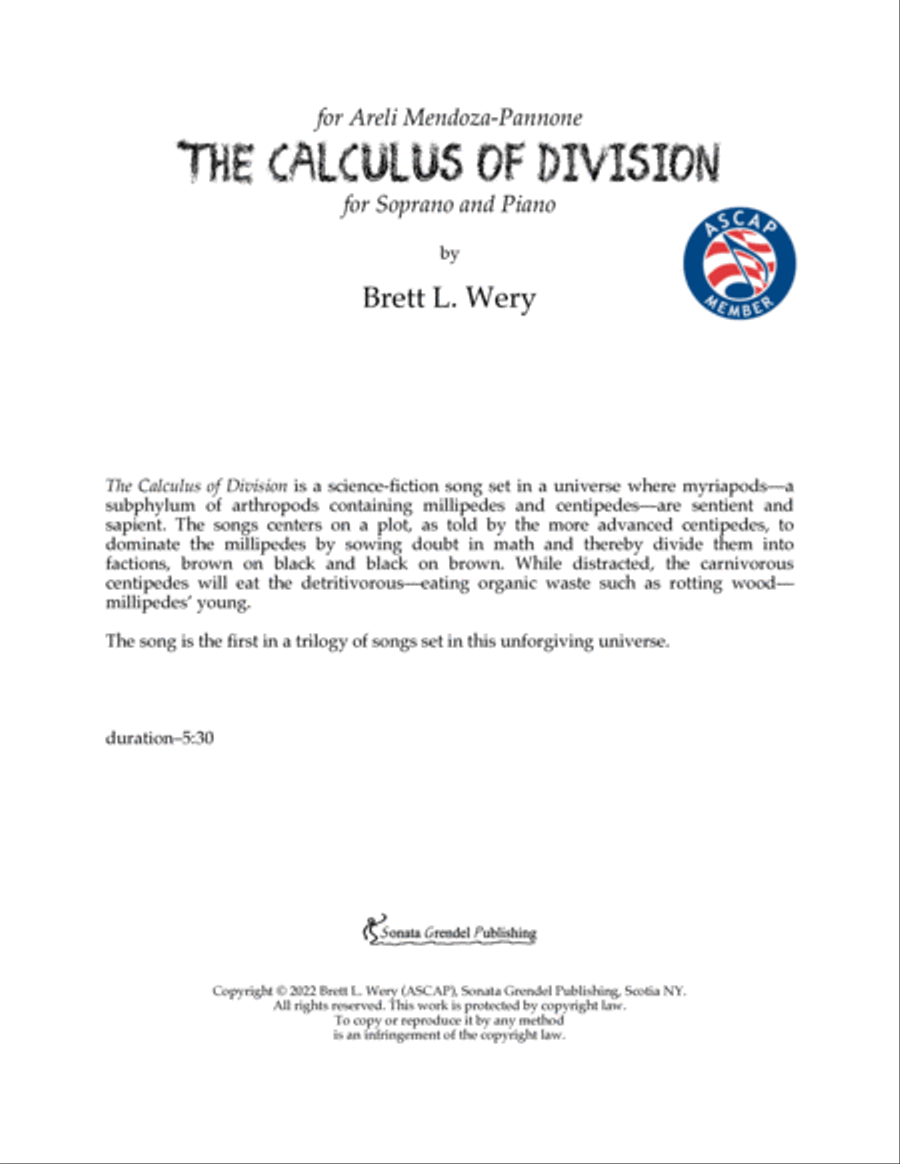 The Calculus of Division Chamber Music scores gallery preview page 2