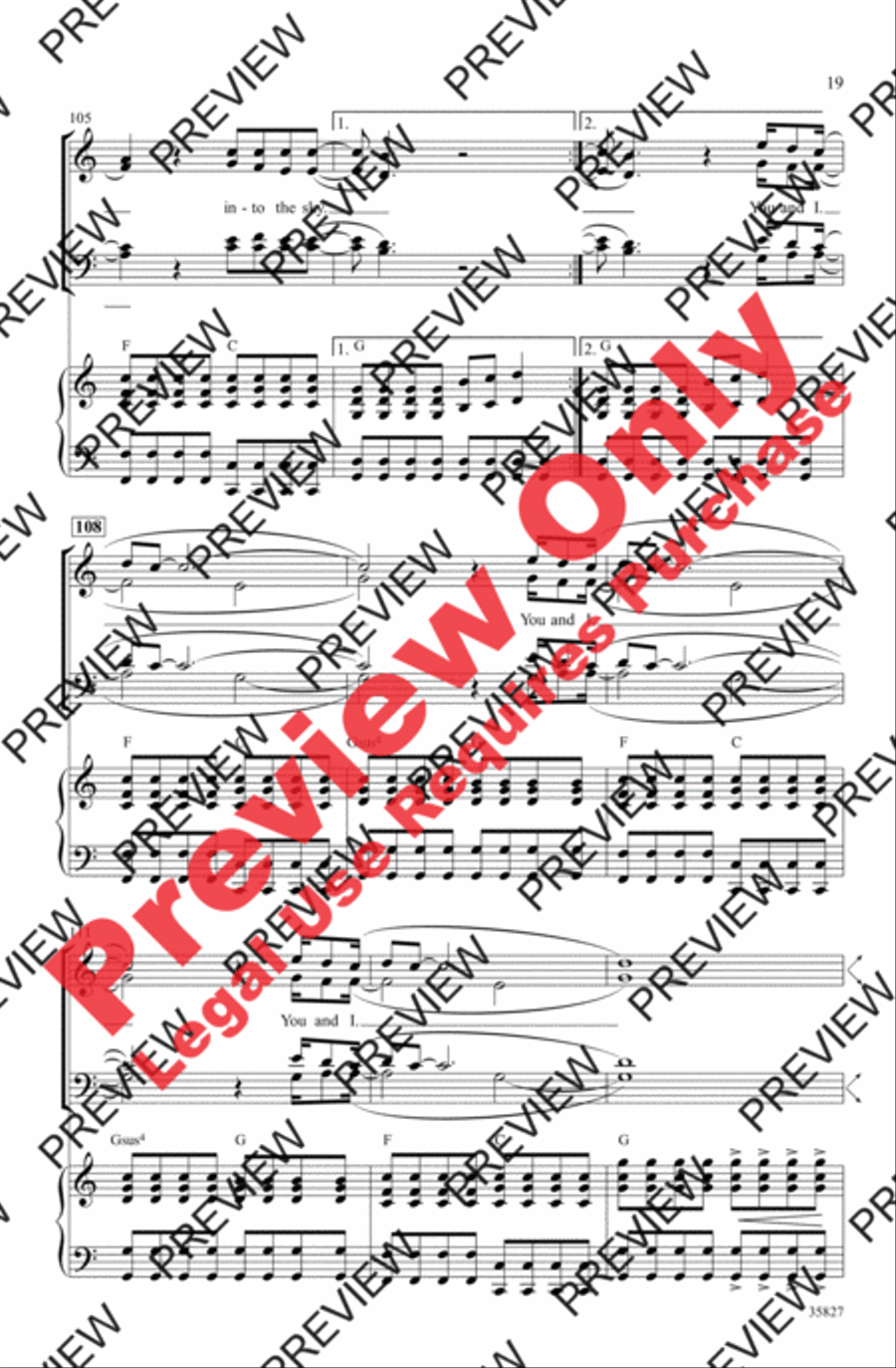 Green Day on Stage: Selections from American Idiot 4-Part scores gallery preview page 19