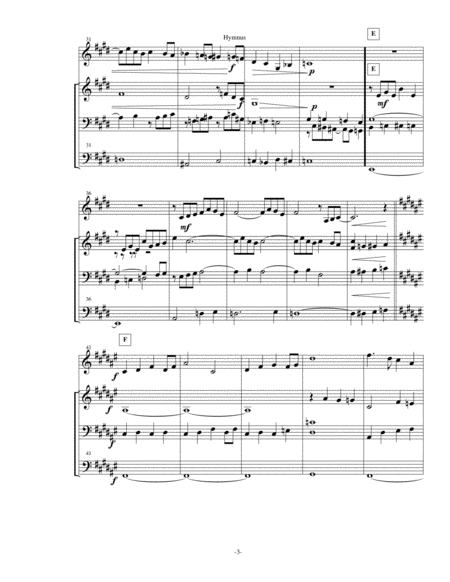 Hymnus, #3 from Choir-loft Meditations -organ score