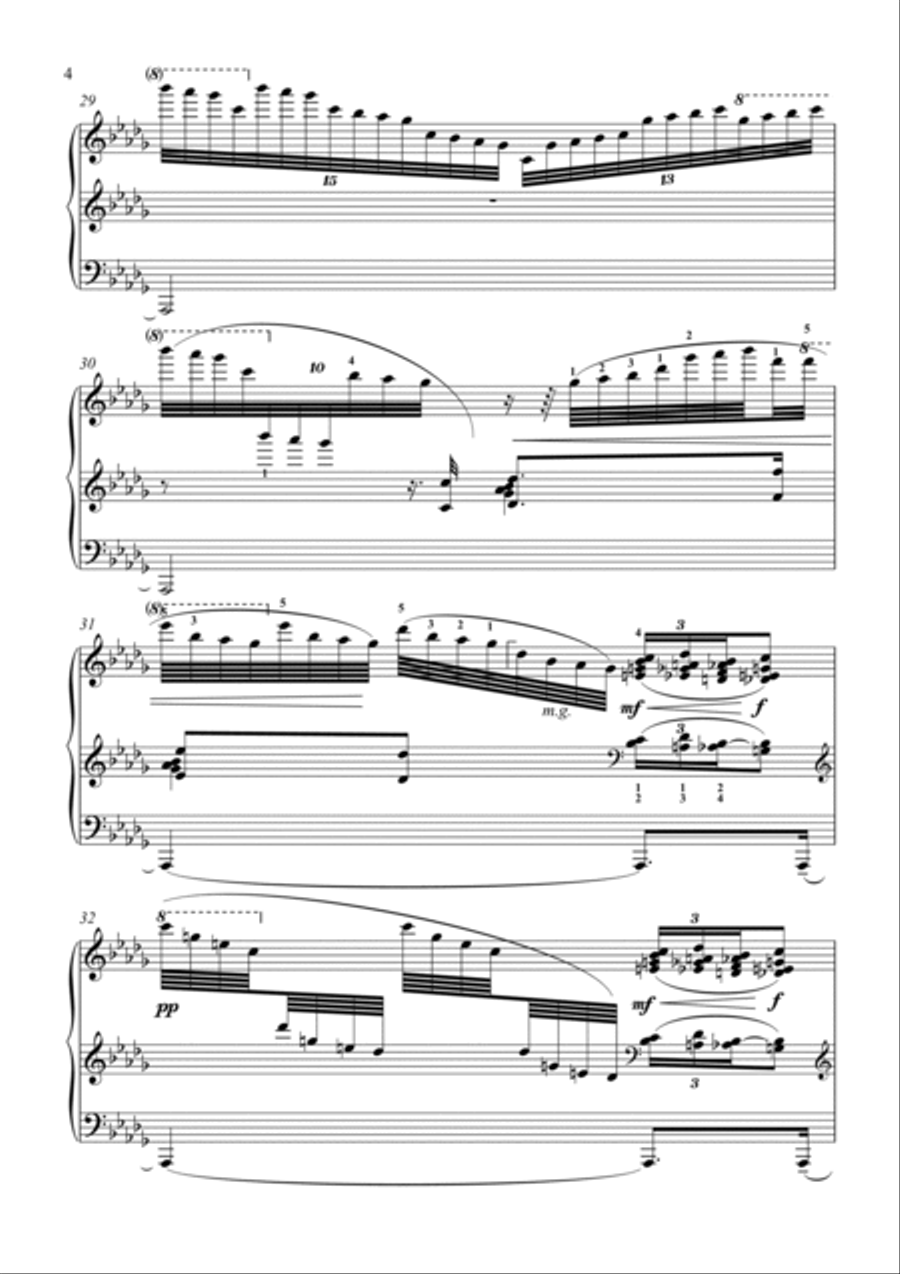 Debussy-Reflets dans l'eau for piano solo Piano Solo scores gallery preview page 5