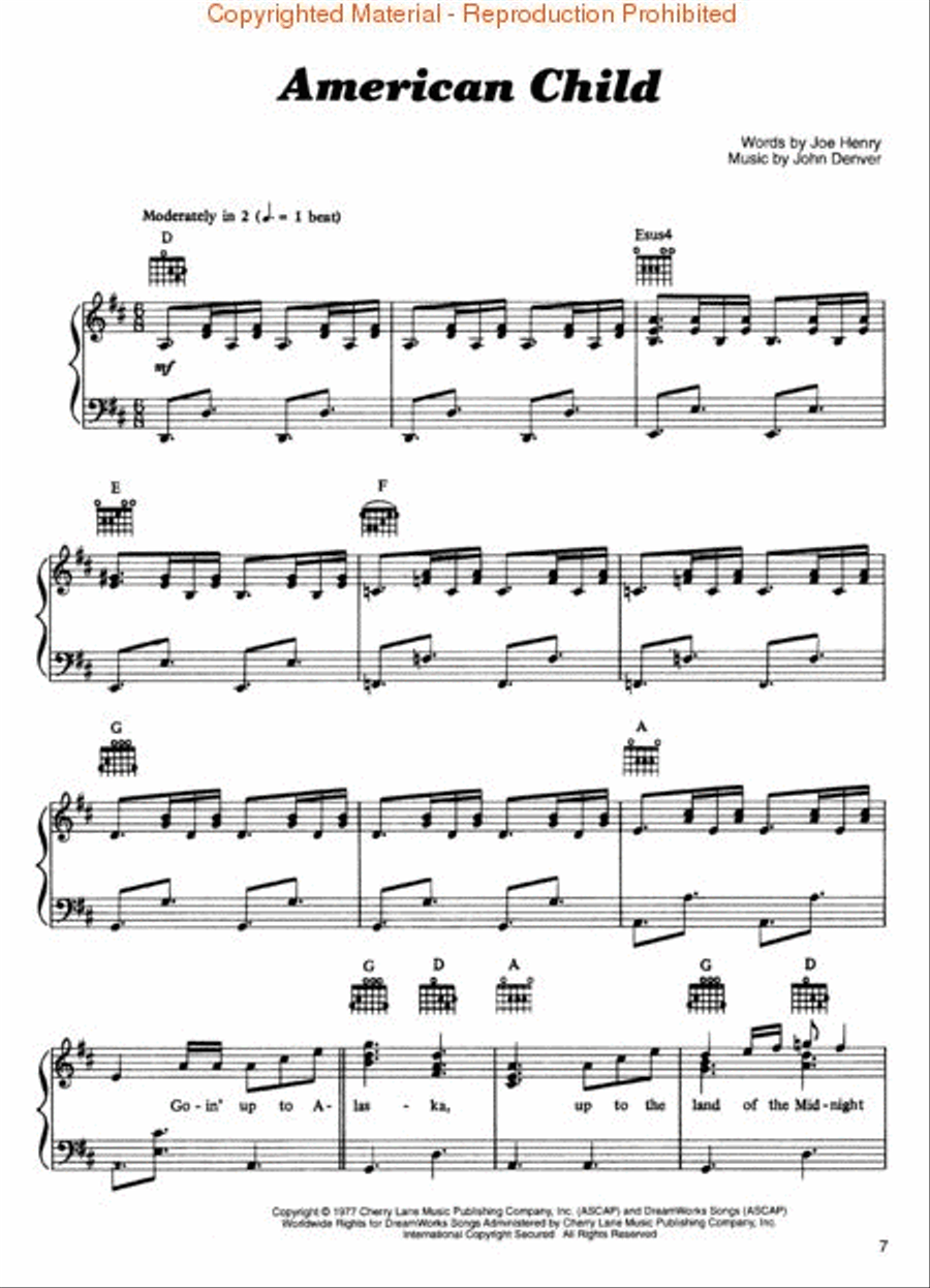 John Denver Anthology Voice scores gallery preview page 3