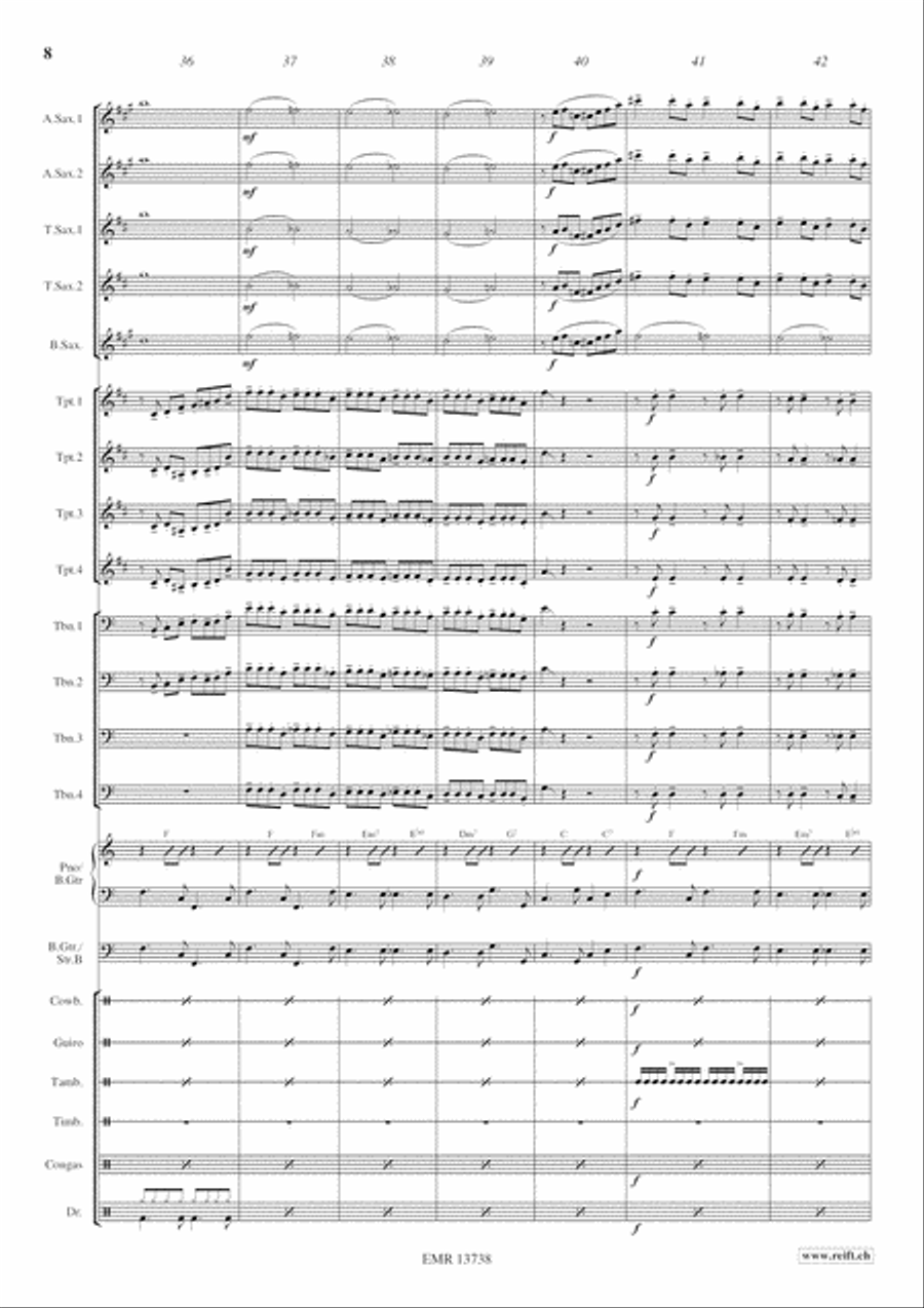 Cha Cha - Cuba Libre Big Band scores gallery preview page 9