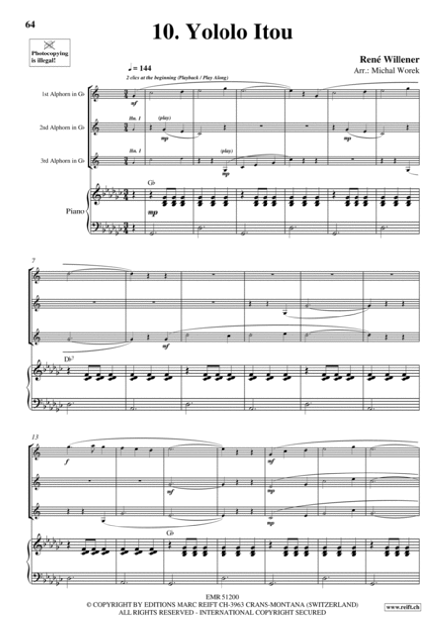 20 Alphorn Trios Volume 2 Brass Trio scores gallery preview page 21