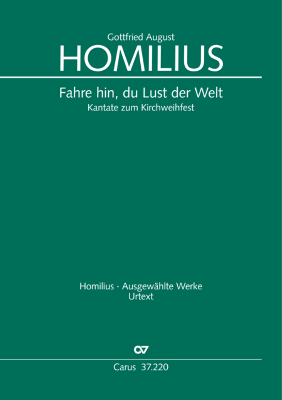 Fahre hin, du Lust der Welt Tenor Voice scores gallery preview page 2