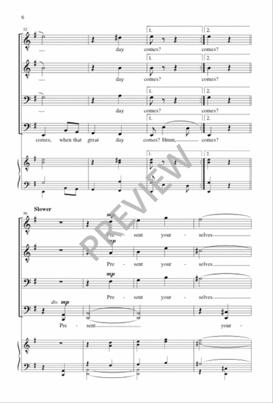 Train's a-Comin' TTBB scores gallery preview page 6