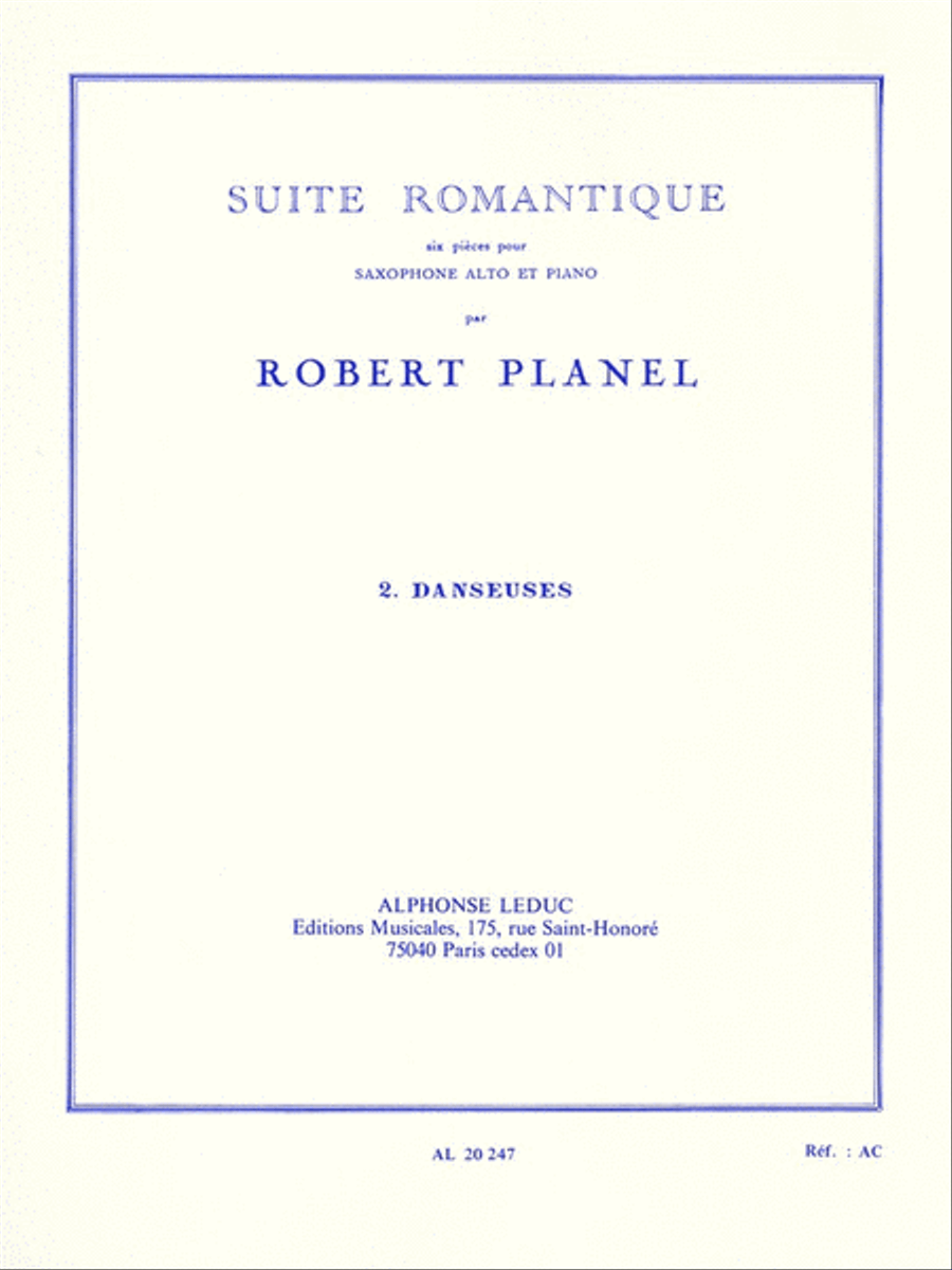 Suite Romantique - 2. Danseuses Alto Saxophone scores gallery preview page 1