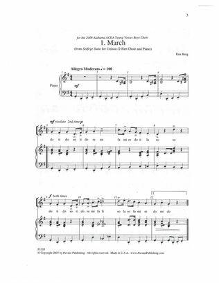 Book cover for March (from "Solfege Suite")