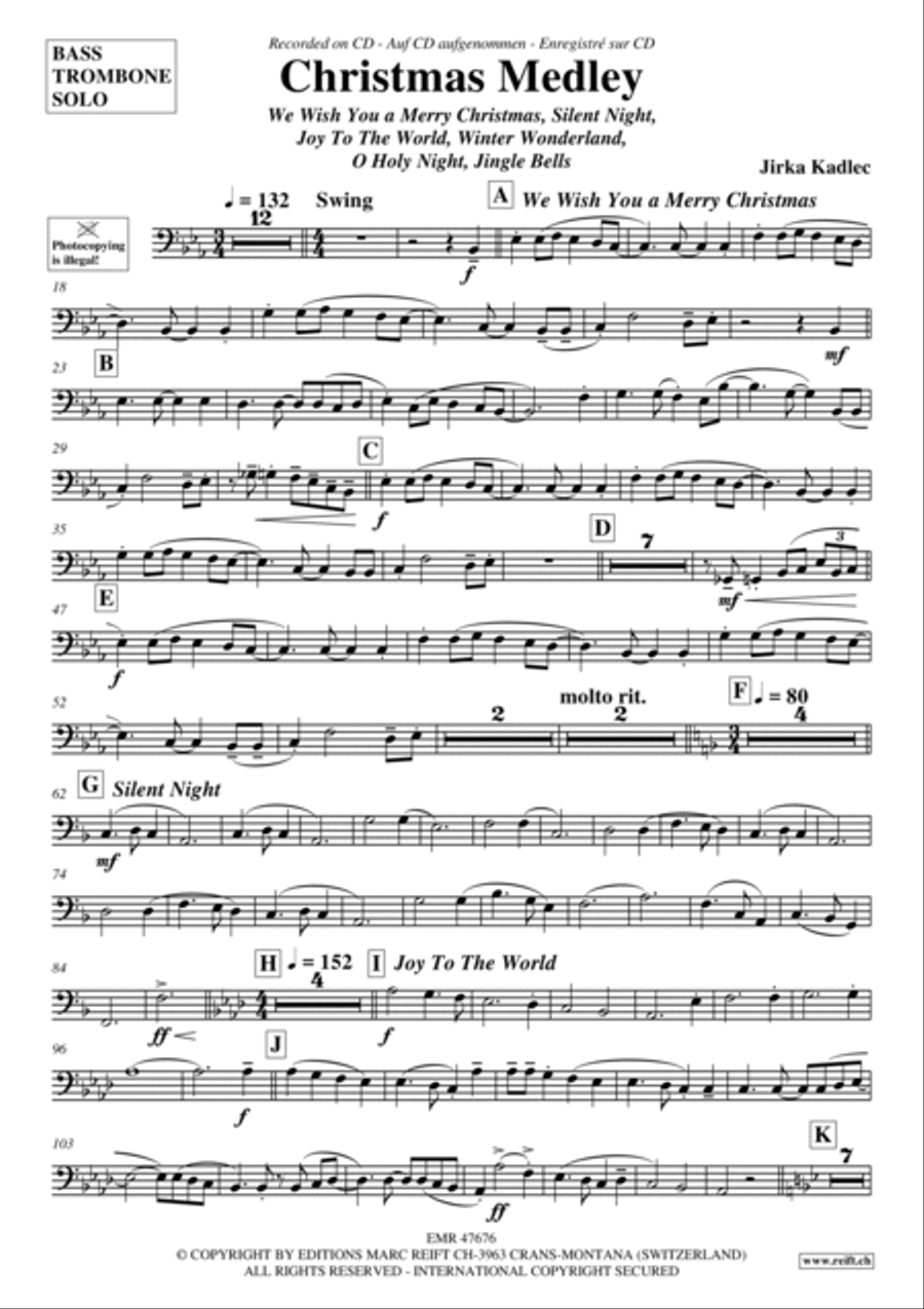 Christmas Medley Trombone scores gallery preview page 2