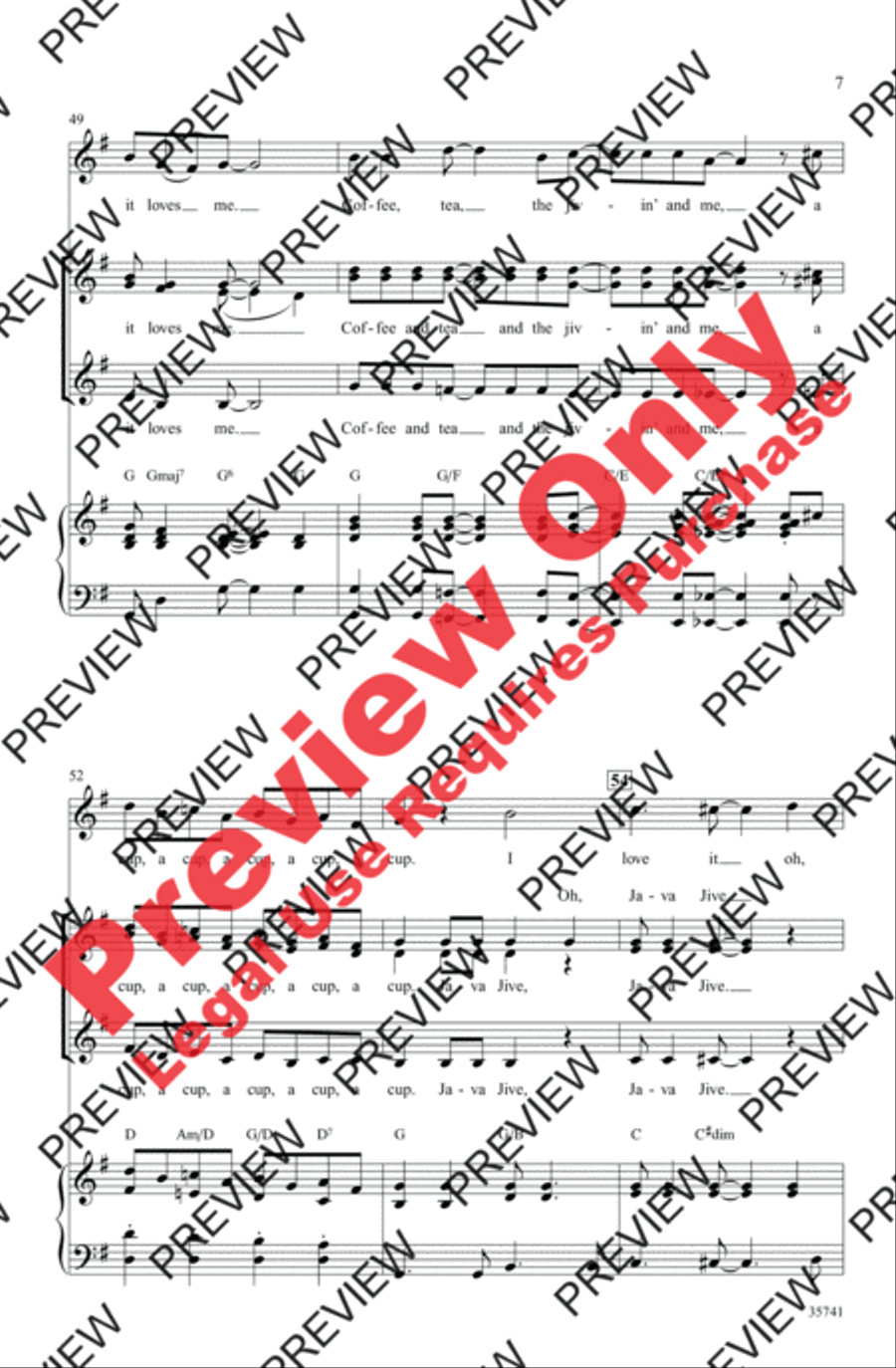 Java Jive Women's Choir scores gallery preview page 7