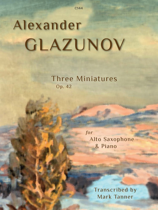 Three Miniatures, Op. 42. Alto Sax & Piano