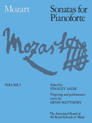 Book cover for Sonatas for Pianoforte, Volume I