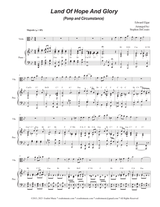 Land Of Hope And Glory (Pomp and Circumstance) (Viola solo and Piano)