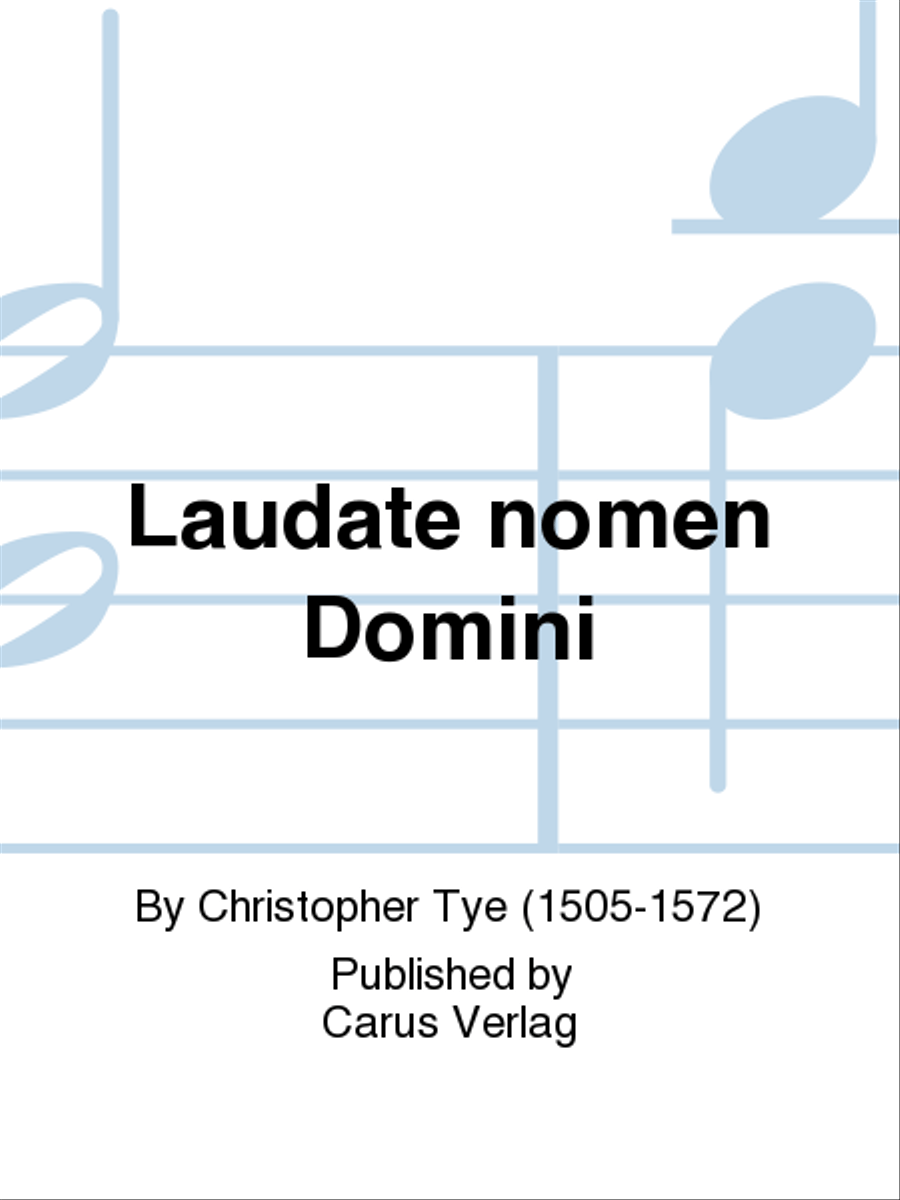 Laudate nomen Domini Laudate nomen Domini 4-Part scores gallery preview page 1