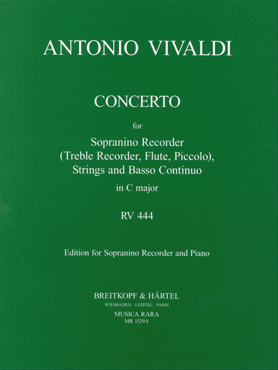 Concerto in C major RV 444 Recorder scores gallery preview page 1