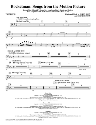 Rocketman: Songs from the Motion Picture (arr. Mac Huff) - Trombone