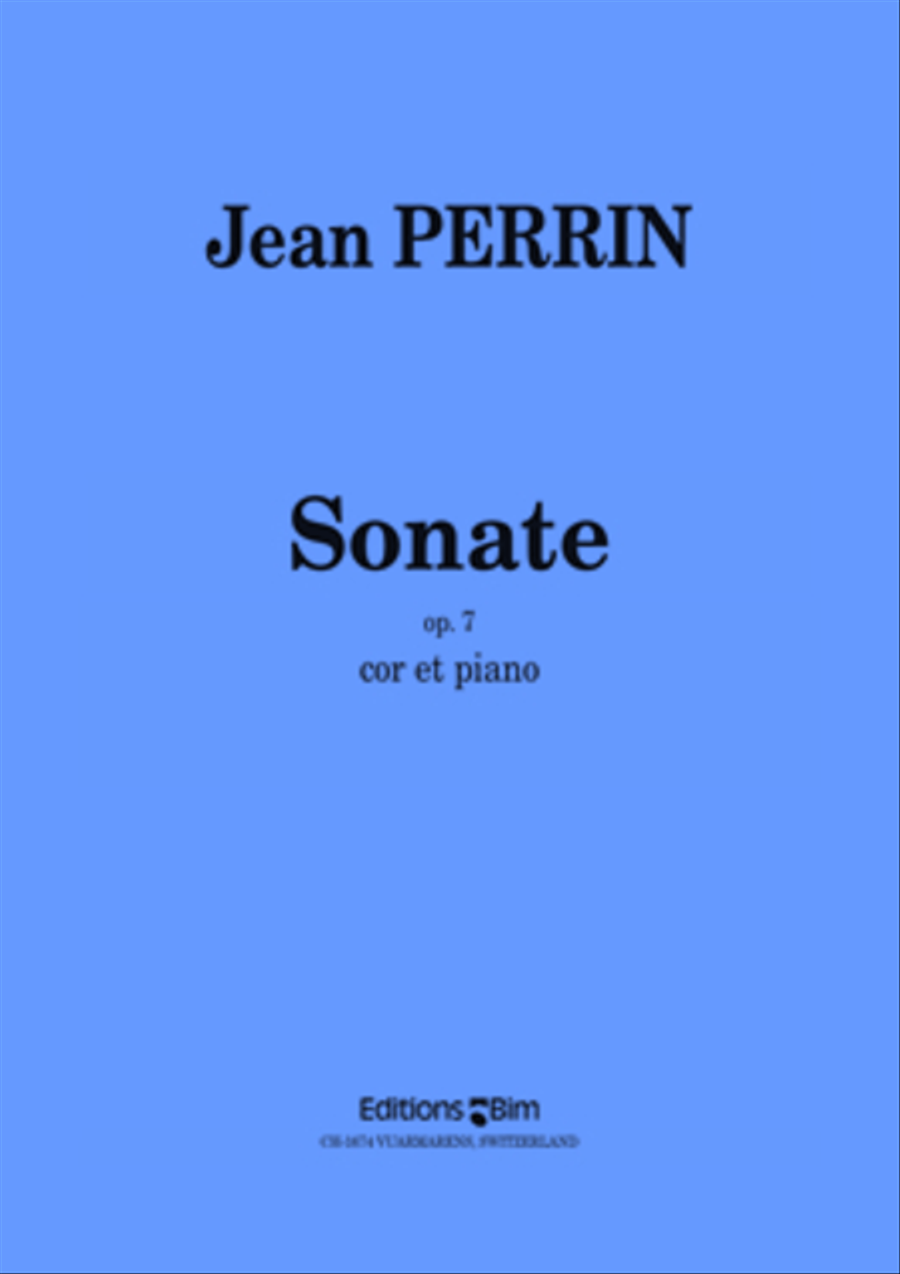 Sonate Op. 7 Horn scores gallery preview page 1