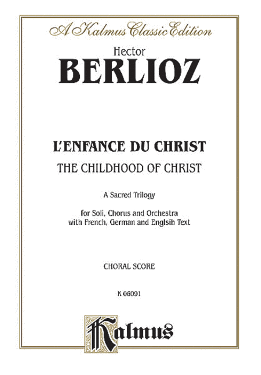 The Childhood of Christ (L'Enfance du Christ) 4-Part scores gallery preview page 1
