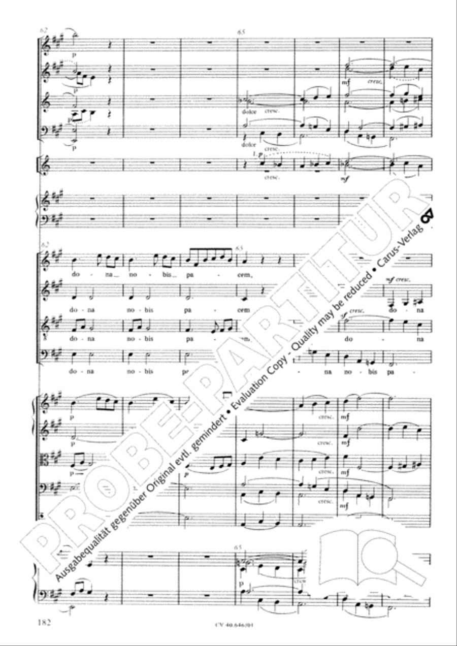 Mass in A Major (2 versions) STB scores gallery preview page 193