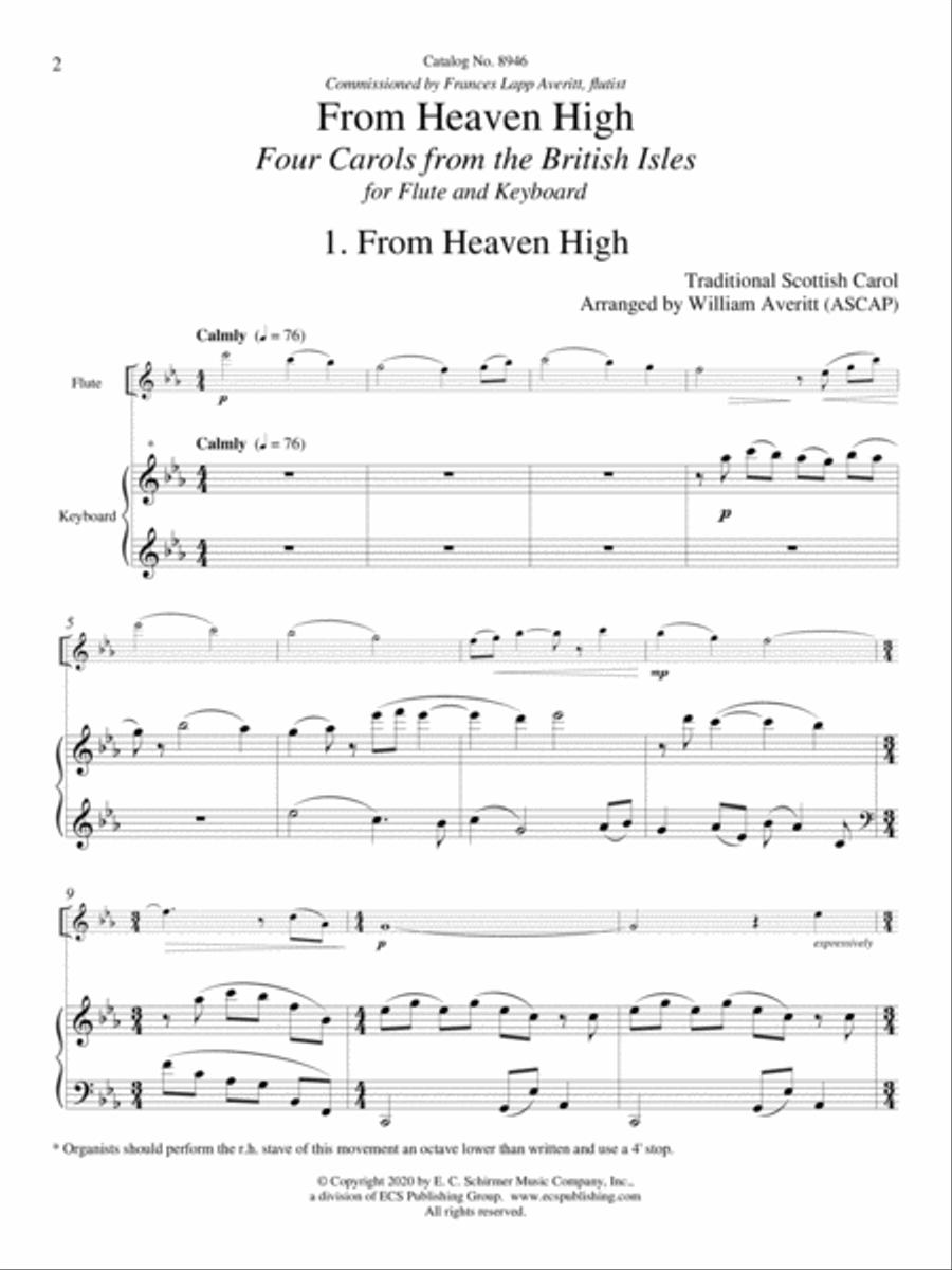 From Heaven High Flute scores gallery preview page 2