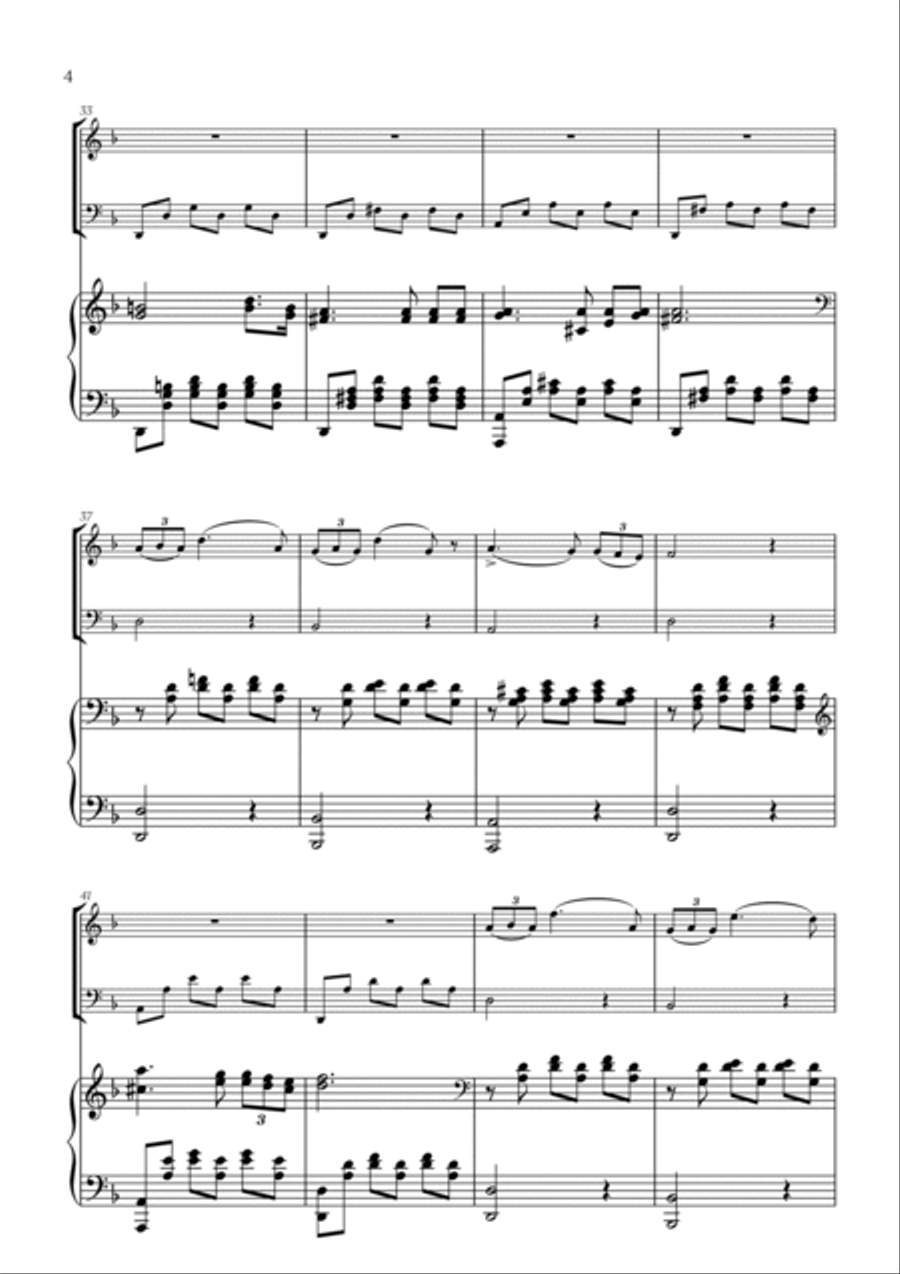 F. Schubert - Serenade (Ständchen) (D 889) for Flute, Cello and Piano Flute scores gallery preview page 4