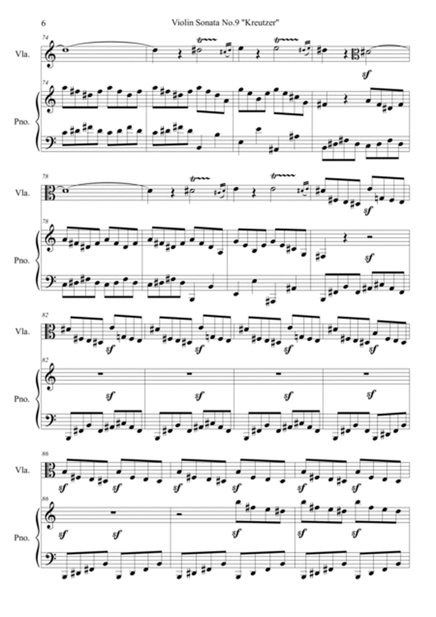 Violin sonata no.9 op.47 'Kreutzer' image number null