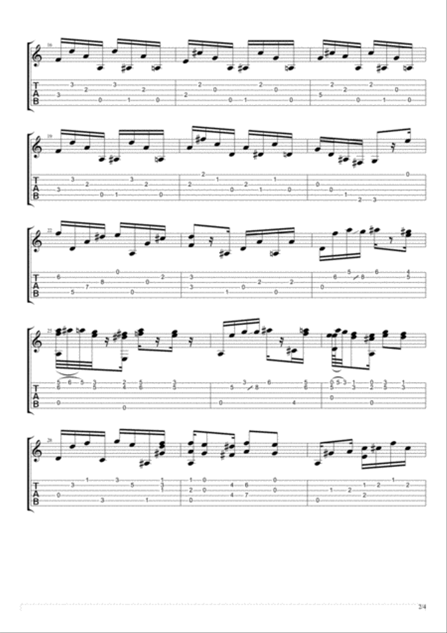 Milonga (D Minor) Acoustic Guitar scores gallery preview page 2