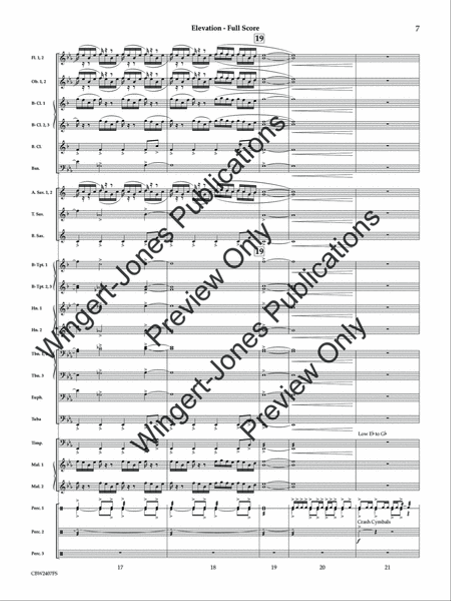 Elevation (Score) Concert Band scores gallery preview page 8