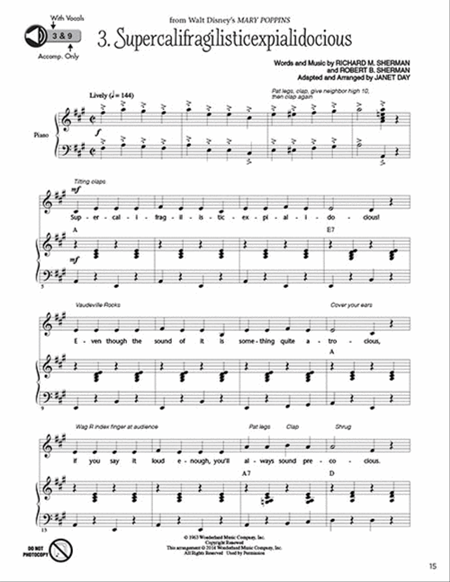 Disney: The Movies, The Music Choir scores gallery preview page 4