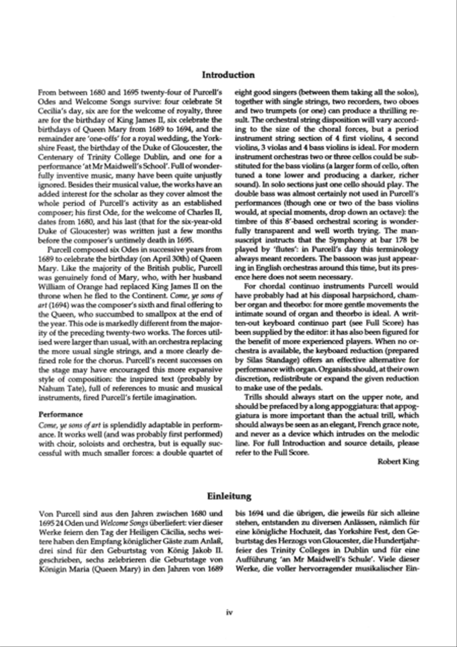 Come, Ye Sons of Art Choir scores gallery preview page 2