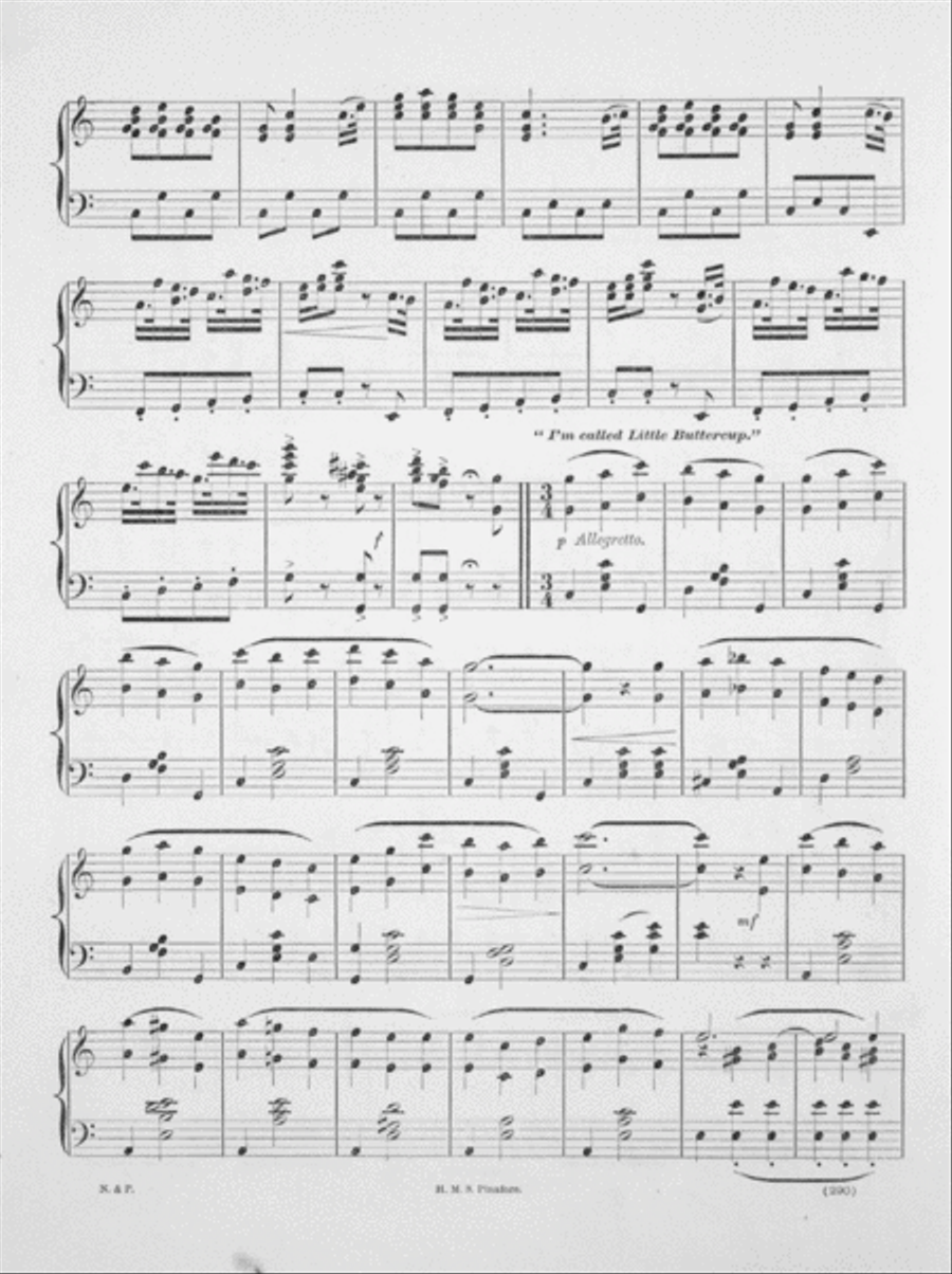 H.M.S. Pinafore (Selection From Arthur Sullivan's Comic Opera) Piano Solo scores gallery preview page 3