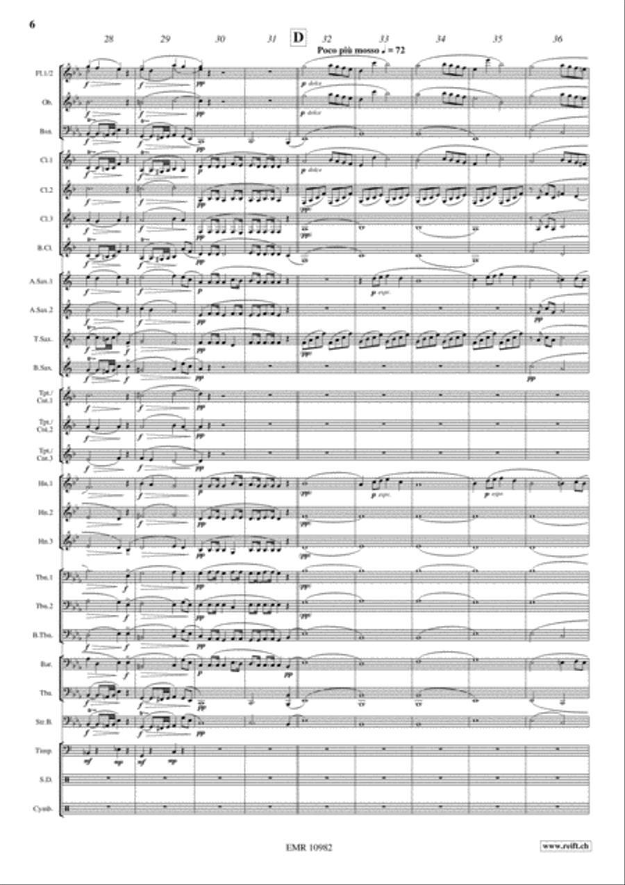Funeral March Funeral March Concert Band scores gallery preview page 7