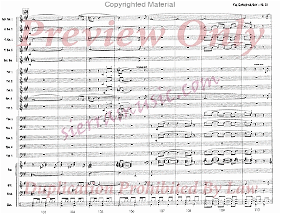 The Gathering Sky Jazz Ensemble scores gallery preview page 15