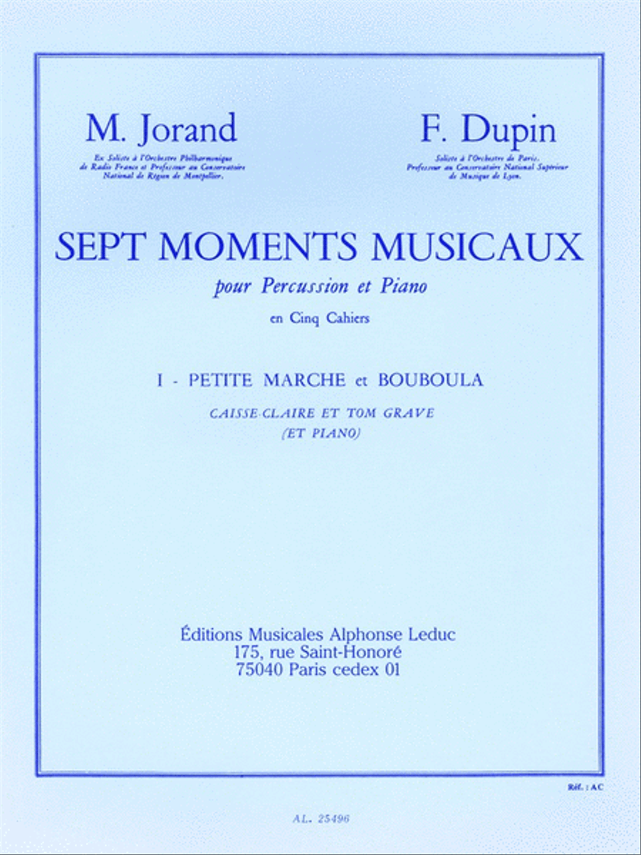 Petite Marche & Boubou Petite Marche & Boubou Percussion scores gallery preview page 1