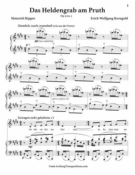 Das Heldengrab am Pruth, Op. 9 no. 5 (C-sharp minor)