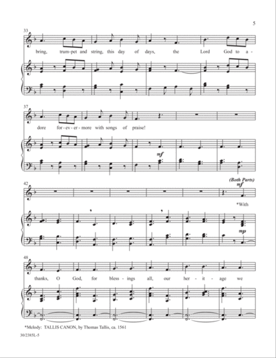 Simply Natalie Sleeth Unison Choir scores gallery preview page 6