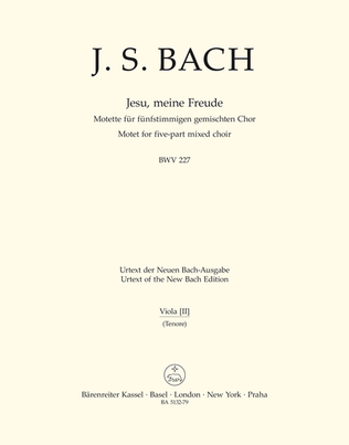 Book cover for Jesu, meine Freude, BWV 227