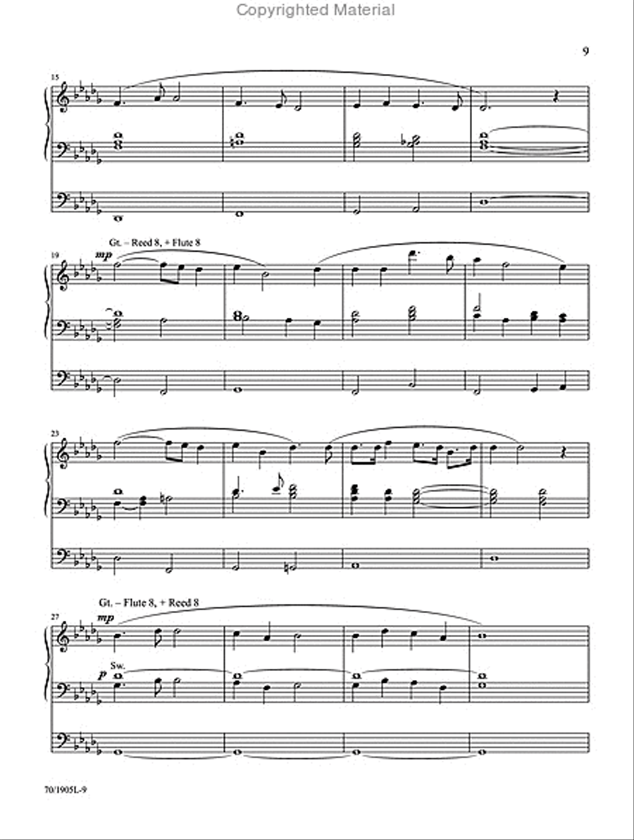 Symphonic Hymns for Organ Organ Solo scores gallery preview page 5