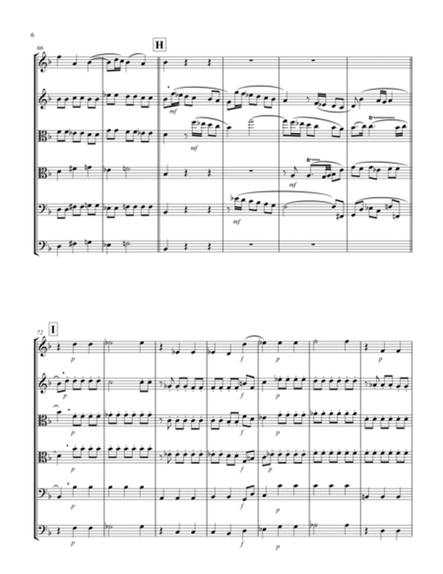 Recordare (from "Requiem") (F) (String Sextet - 2 Violins, 2 Violas, 1 Cello, 1 Bass)