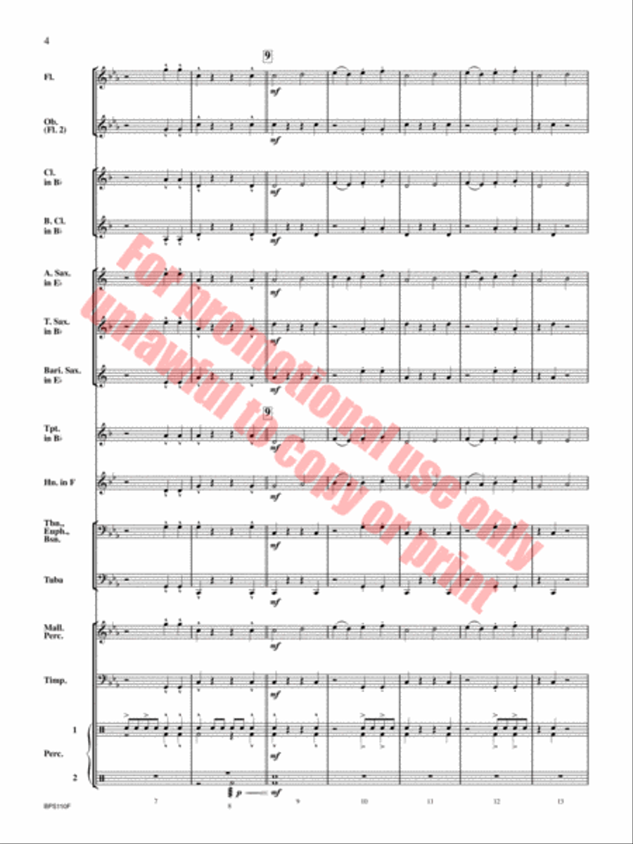 Belligerence Concert Band scores gallery preview page 5
