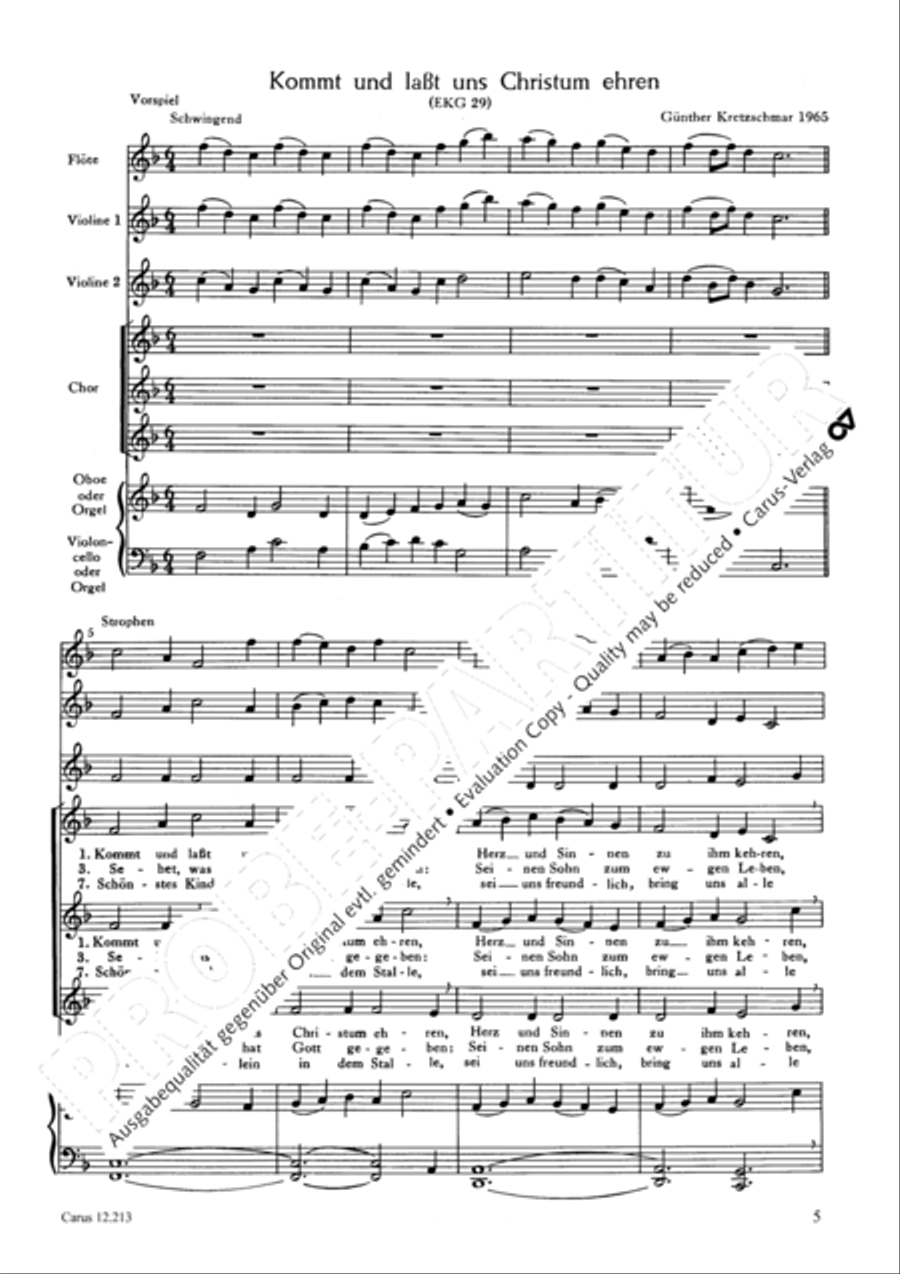Four Christmas Concerts (Vier Weihnachtskonzerte) Score scores gallery preview page 6