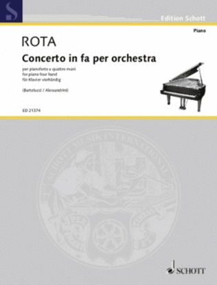 Book cover for Concerto in Fa per Orchestra