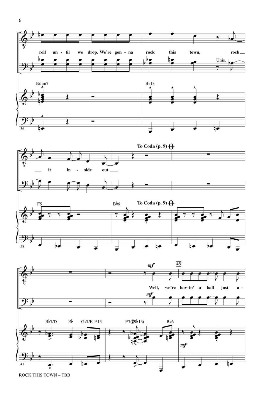 Rock This Town 3-Part scores gallery preview page 5