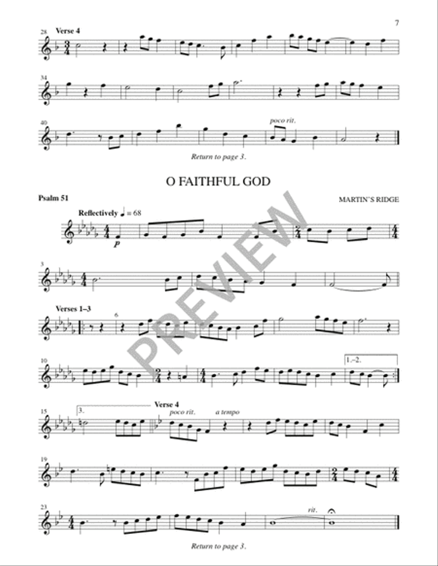 Holden Evening Prayer - Instrument edition 3-Octaves scores gallery preview page 8