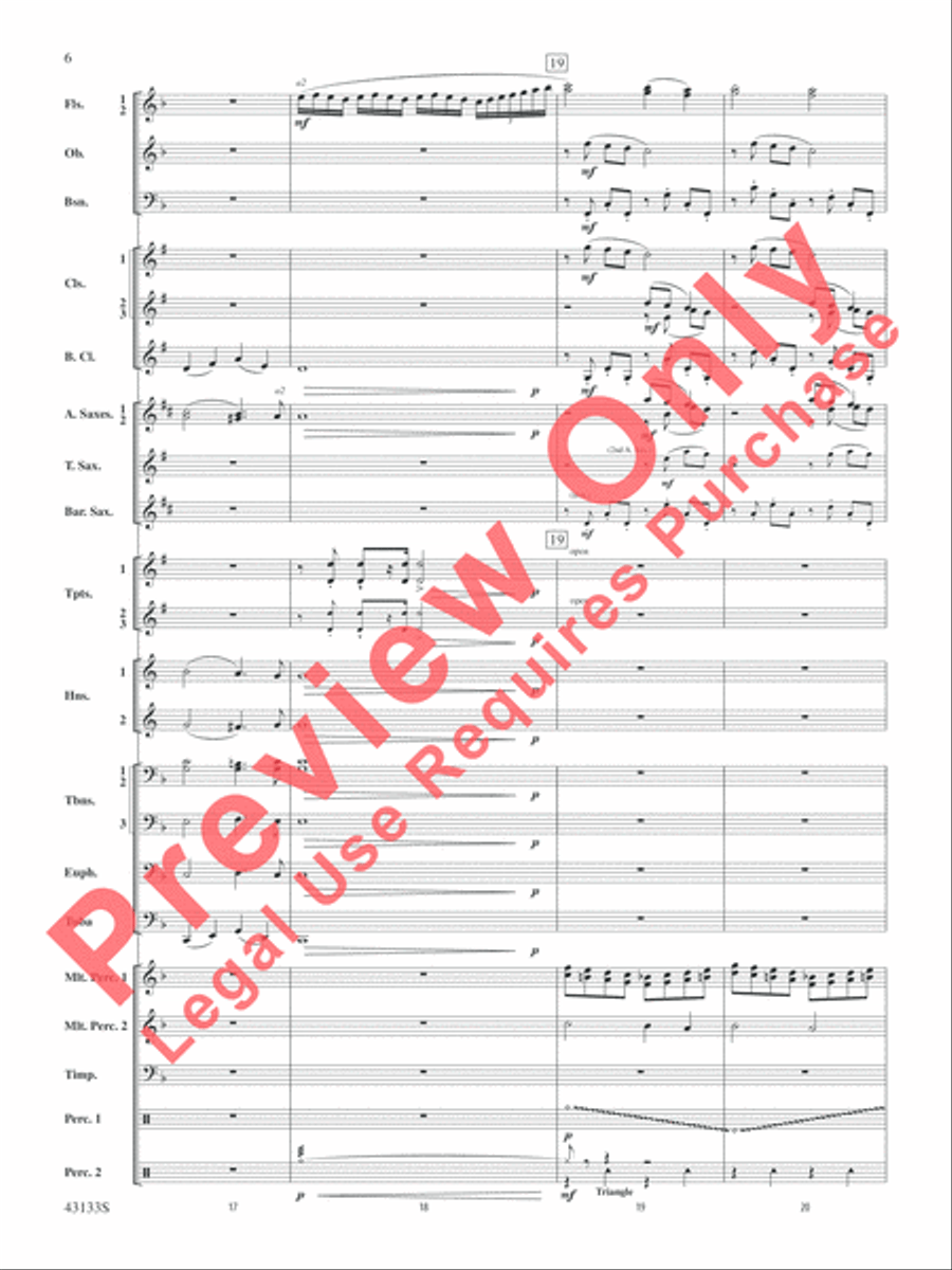 And Heaven and Nature Ring! Concert Band scores gallery preview page 7