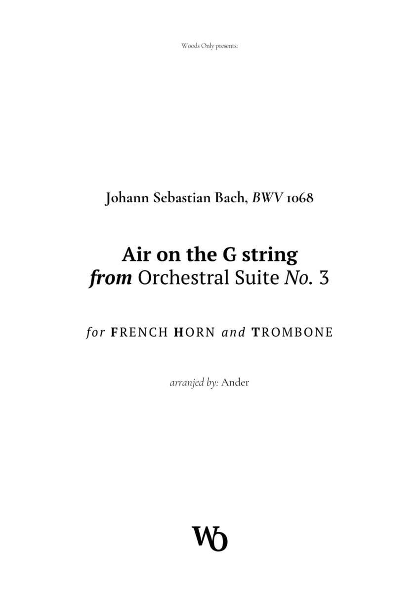 Air on the G String by Bach for French Horn and Trombone image number null